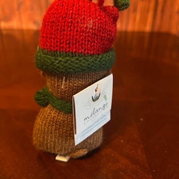 Handmade Mélange Collection Alpaca Wool & Acrylic Dog Christmas Ornament - Picture 7 of 7